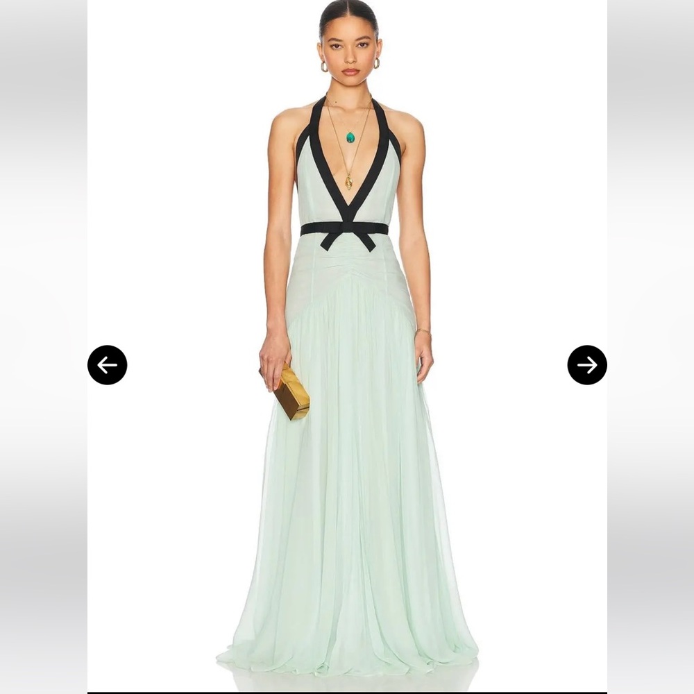 Helsa siren maxi dress in mint size small